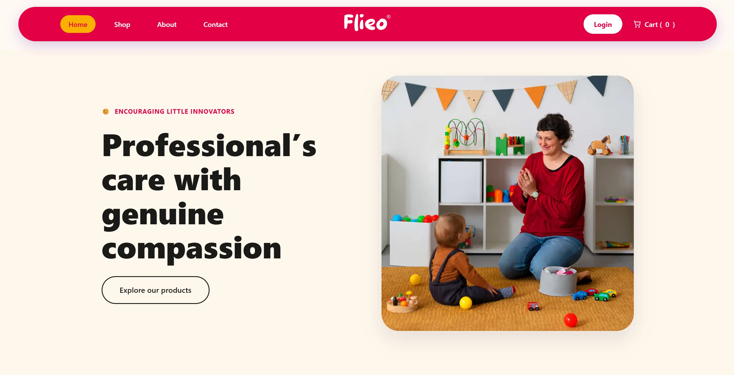 Flieo homepage